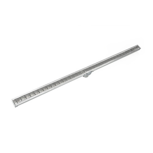 Infinity Drain 60" S-LAG 3860 PS Linear Drain Kit: Polished Stainless
