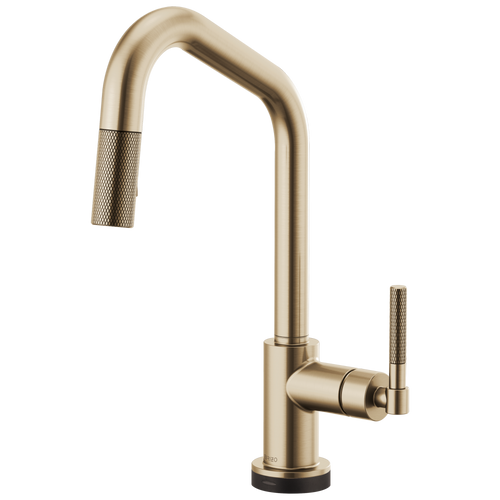 Brizo Litze 64063LF-PC SmartTouch Pull-Down Faucet with Angled Spout and Knurled Handle Chrome