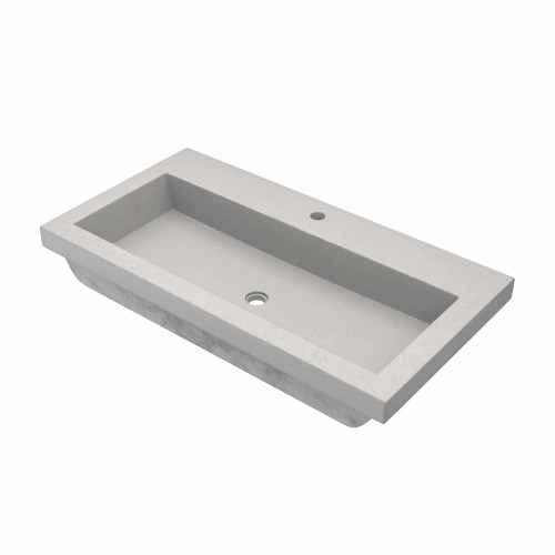 Native Trails NSL3619-A Trough 3619 Bathroom Sink: Ash Native Trails NSL3619-A Trough 3619 Bathroom Sink: Ash