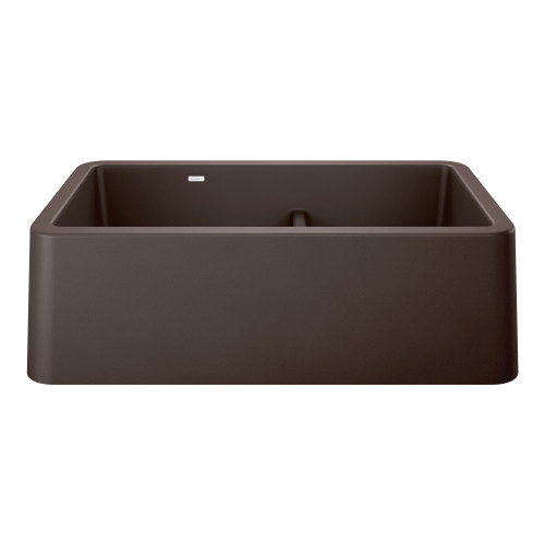 Blanco 402323: Ikon Collection 33" Apron Double Bowl Farmhouse Sink with Low Divide - Cafe