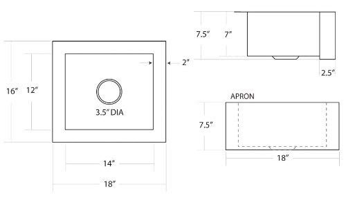 Native Trails CPS213 CABANA: Hammered Copper Undermount Bar/Prep Sink Native Trails CPS213 CABANA: Hammered Copper Undermount Bar/Prep Sink