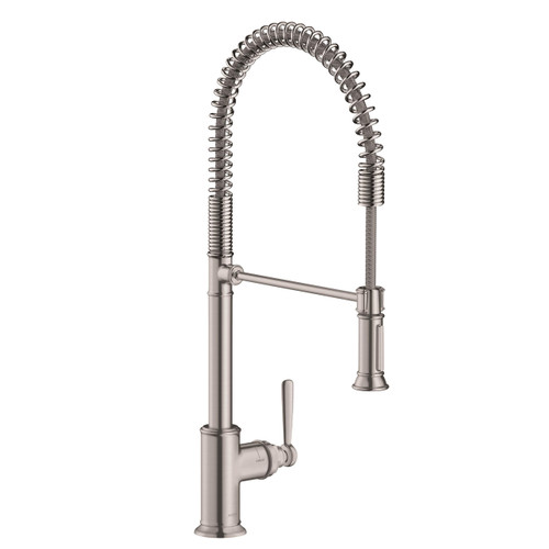 AXOR 16582831  Montreux 2-Spray Semi-Pro Kitchen Faucet Polished Nickel