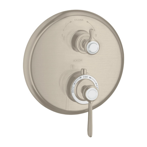 AXOR 16821831 Montreux Trim Lever Thermostatic w/Volume Control & Diverter Polished Nickel