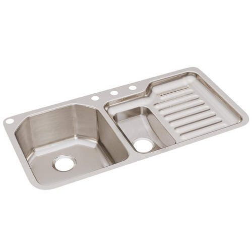 Elkay Lustertone Classic Stainless Steel, 41-1/2" x 20-1/2" x 9-1/2", 40/60 Double Bowl Undermount Sink