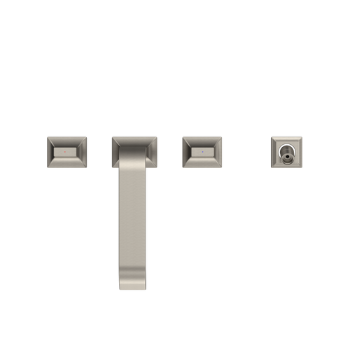 Toto GC Two-Handle Deck-Mount Roman Tub Filler Trim with Handshower, Brushed Nickel - TBG08202U#BN