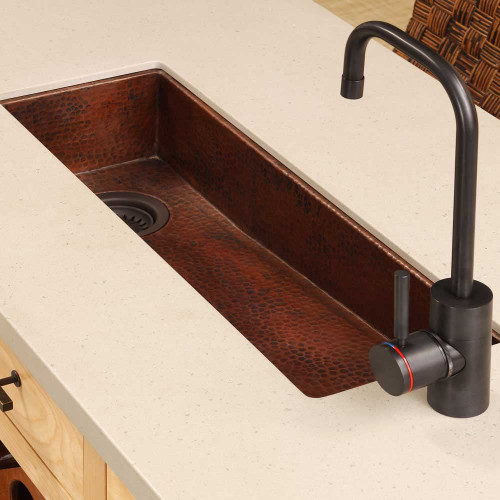 Native Trails CPS210 RIO CHICO: Hammered Copper Bar/Prep Sink: Antique Native Trails CPS210 RIO CHICO: Hammered Copper Bar/Prep Sink: Antique