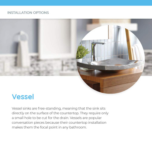 Native Trails CPS557 Kohani Bathroom Vessel Sink: Brushed Nickel Native Trails CPS557 Kohani Bathroom Vessel Sink: Brushed Nickel