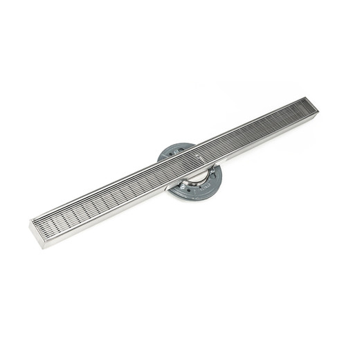 Infinity Drain 48" SAS 9948-P PS Linear Drain Kit: Polished Stainless