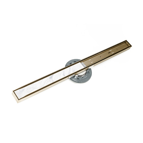 Infinity Drain 60" STIF AS 9960-P SB Linear Drain Kit: Satin Bronze