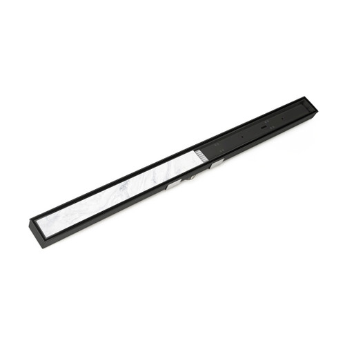 Infinity Drain 60" S-LTIFAS 9960-A BK Linear Drain Kit: Matte Black