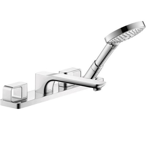 AXOR 11446001 Urquiola 4-Hole Roman Tub Set Trim with 1.75 GPM Handshower in Chrome