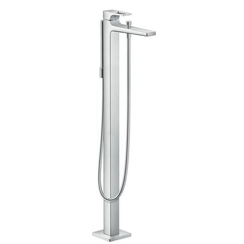Hansgrohe 74532001 Metropol Freestanding Tub Filler Trim with Loop Handle and 1.75 GPM Handshower in Chrome