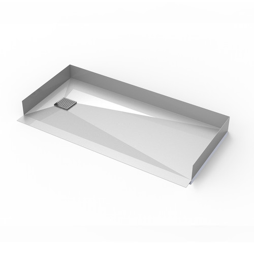 Infinity Drain 30"x 60" BCL-H-3060QS-PS Shower Base Kit: Polished Stainless