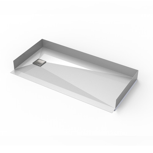 Infinity Drain 30"x 60" BCL-H-3060TI-PS Shower Base Kit: Polished Stainless