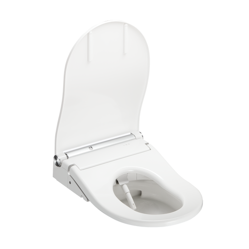 Toto RW D Shape Auto Flush Washlet+ Ready Electronic Bidet Toilet Seat with PREMIST in Cotton White Toto RW D Shape Auto Flush Washlet+ Ready Electronic Bidet Toilet Seat with PREMIST in Cotton White