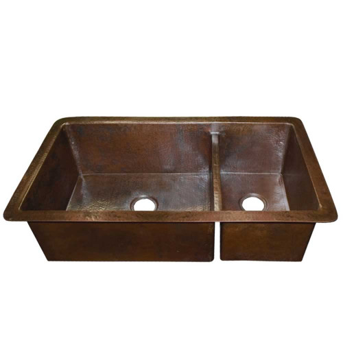 Native Trails CPK278 Cocina 21 Copper Kitchen Sink Antique Copper Native Trails CPK278 Cocina 21 Copper Kitchen Sink Antique Copper