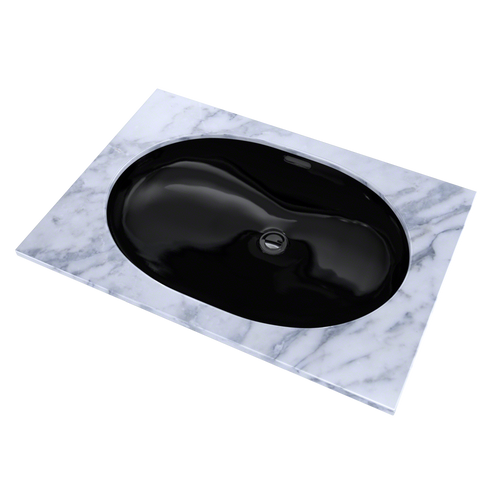 Toto LT546#51 19-11/16" x 13-3/4" Oval Undermount Bathroom Sink, Ebony