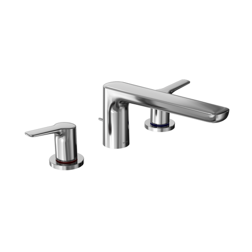 Toto GS Two-Handle Deck-Mount Roman Tub Filler Trim, Polished Chrome - TBG03201U#CP