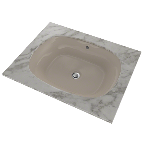 Toto Maris 20-5/16" x 15-9/16" Oval Undermount Bathroom Sink with CeFiONtect - Bone - LT481G#03
