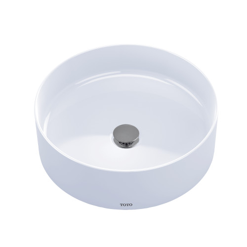 TOTO Arvina 16-9/16" Round Vessel Bathroom Sink, Cotton White - LT573#01