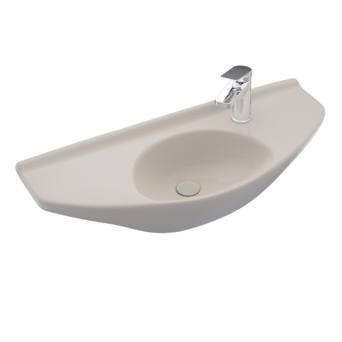 TOTO Oval Wall-Mount Bathroom Sink with CeFiONtect - Sedona Beige - LT650G#12