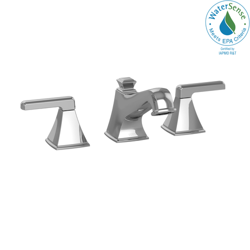 TOTO Connelly Two Handle Widespread 1.5 GPM Bathroom Sink Faucet, Polished Chrome - TL221DD#CP