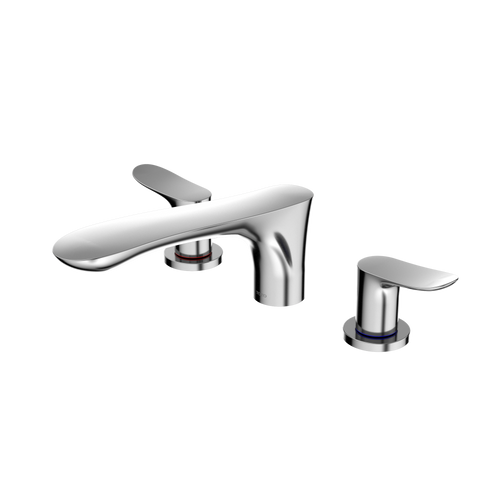 Toto GO Two-Handle Deck-Mount Roman Tub Filler Trim, Polished Chrome - TBG01201U#CP