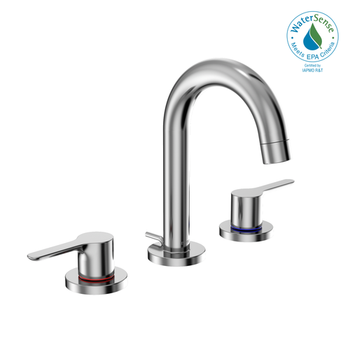 TOTO LB Two Handle Widespread 1.2 GPM Bathroom Sink Faucet, Polished Chrome - TLS01201U#CP