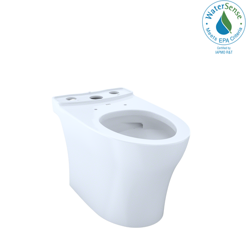 TOTO CT446CUFG#01 Aquia IV Elongated Universal Height Skirted Toilet Bowl with CEFIONTECT: Cotton WhiteCT446CUG#01