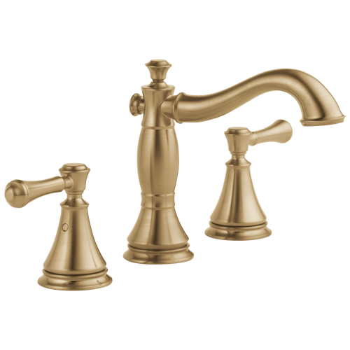 Delta 3597LF-MPU Cassidy Two Handle Wide Spread Lavatory w/ Metal Pop-Up CHROME