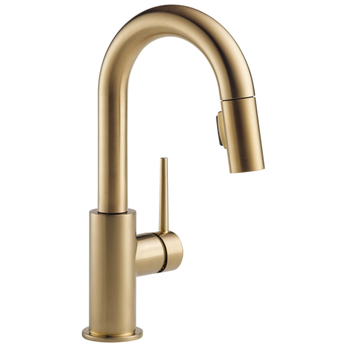 Delta 9959-DST Trinsic Single Handle Pull-Down Bar/Prep Faucet CHROME