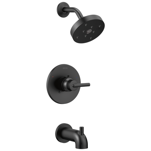 Delta Trinsic Monitor 14 Series H2OKinetic Tub & Shower Trim in Matte Black Finish - T14459-BL Delta Trinsic Monitor 14 Series H2OKinetic Tub & Shower Trim in Matte Black Finish - T14459-BL