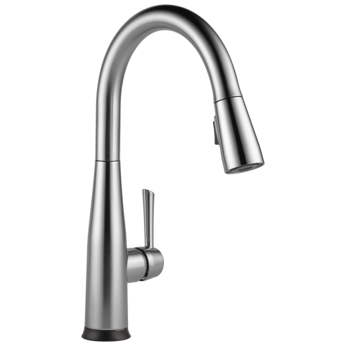 Delta Essa Single Handle Pull-Down Kitchen Faucet with Touch2O Technology in Arctic Stainless Finish - 9113T-AR-DST Delta Essa Single Handle Pull-Down Kitchen Faucet with Touch2O Technology in Arctic Stainless Finish - 9113T-AR-DST