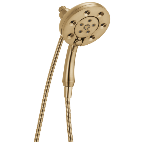 Delta Universal Showering H2OKinetic In2ition 4-Setting Two-in-One Shower in Lumicoat Champagne Bronze Finish - 58472-CZ-PR