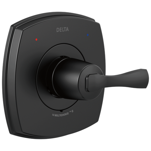 Delta Stryke 14 Series Valve Only in Matte Black Finish - T14076-BL