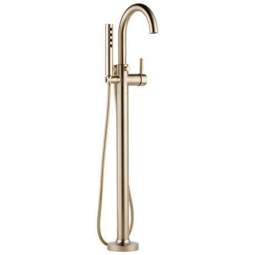 Brizo Odin Single-Handle Freestanding Tub Filler in Luxe Gold Finish - T70175-GL Brizo Odin Single-Handle Freestanding Tub Filler in Luxe Gold Finish - T70175-GL
