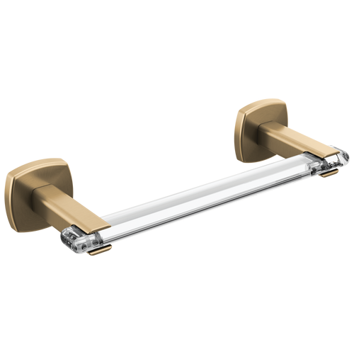 Brizo Allaria 8" Towel Bar in Luxe Gold / Clear Acrylic Finish - 694767-GLCL
