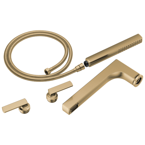 Brizo Kintsu Two-Handle Tub Filler Trim Kit with Lever Handles in Luxe Gold Finish - T70306-GL Brizo Kintsu Two-Handle Tub Filler Trim Kit with Lever Handles in Luxe Gold Finish - T70306-GL