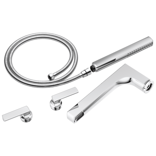 Brizo Kintsu Two-Handle Tub Filler Trim Kit with Lever Handles in Chrome Finish - T70306-PC Brizo Kintsu Two-Handle Tub Filler Trim Kit with Lever Handles in Chrome Finish - T70306-PC