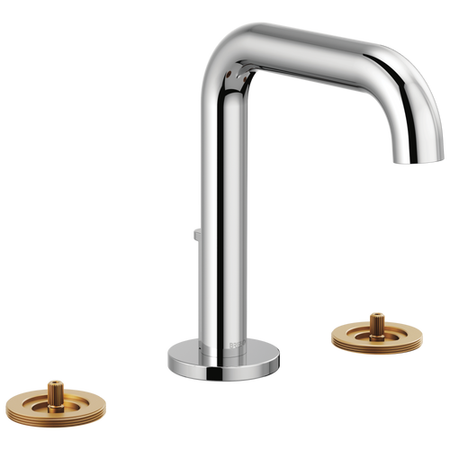 Brizo Litze Widespread Lavatory Faucet with High Spout - Less Handles 1.5 GPM in Chrome Finish - 65332LF-PCLHP