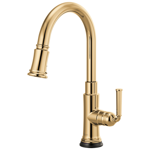 Brizo Rook SmartTouch Pull-Down Kitchen Faucet in Polished Gold Finish - 64074LF-PG Brizo Rook SmartTouch Pull-Down Kitchen Faucet in Polished Gold Finish - 64074LF-PG