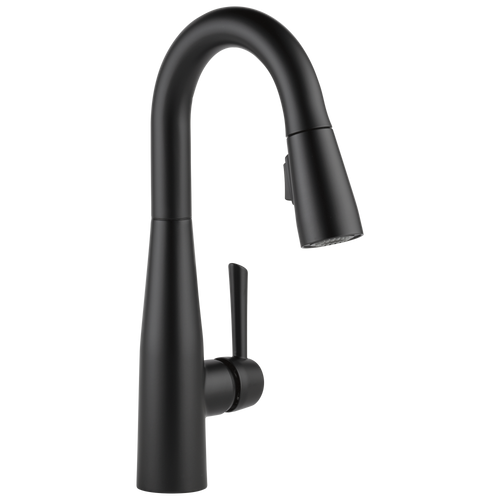 Delta Essa Single Handle Pull-Down Bar / Prep Faucet in Matte Black Finish - 9913-BL-DST