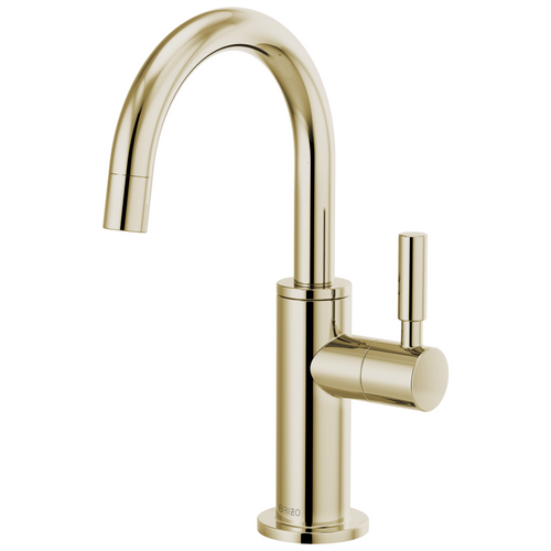 Brizo Solna Beverage Faucet with Arc Spout in Polished Nickel Finish - 61320LF-C-PN Brizo Solna Beverage Faucet with Arc Spout in Polished Nickel Finish - 61320LF-C-PN