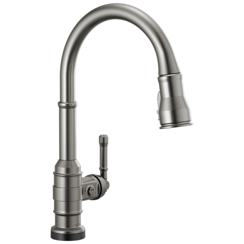 Delta Broderick Single Handle Pull-Down Kitchen Faucet with Touch2O Technology in Black Stainless Finish - 9190T-KS-DST Delta Broderick Single Handle Pull-Down Kitchen Faucet with Touch2O Technology in Black Stainless Finish - 9190T-KS-DST