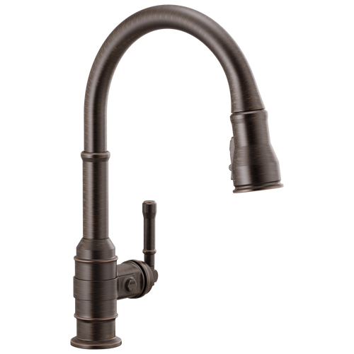 Delta Broderick Single Handle Pull-Down Kitchen Faucet in Venetian Bronze Finish - 9190-RB-DST