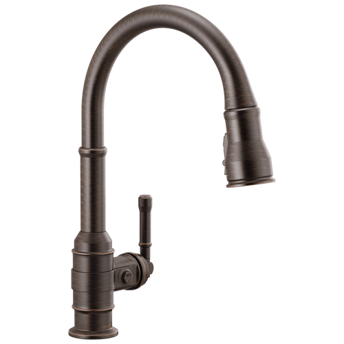 Delta Broderick Single Handle Pull-Down Kitchen Faucet in Venetian Bronze Finish - 9190-RB-DST Delta Broderick Single Handle Pull-Down Kitchen Faucet in Venetian Bronze Finish - 9190-RB-DST