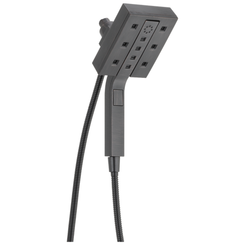 Delta Universal Showering H2OKinetic In2ition 4-Setting Two-in-One Square Shower in Venetian Bronze Finish - 58473-RB