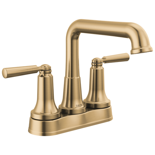 Delta Saylor Two Handle Centerset Bathroom Faucet with Metal Drain & Pop Up in Champagne Bronze Finish - 2536-CZMPU-DST