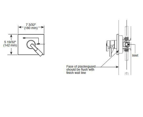 Delta Vero Monitor 17 Series Valve Only Trim