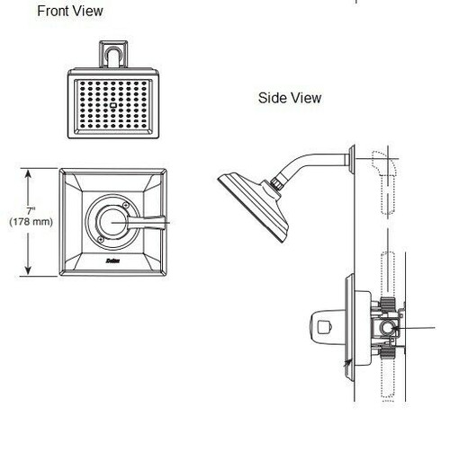 Delta Dryden Monitor 17 Series Tub & Shower Trim Delta Dryden Monitor 17 Series Tub & Shower Trim